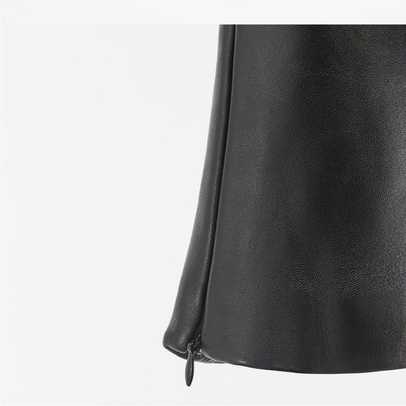 ZARA LEATHER CORSET CUMMERBUND - Picture 6 of 6